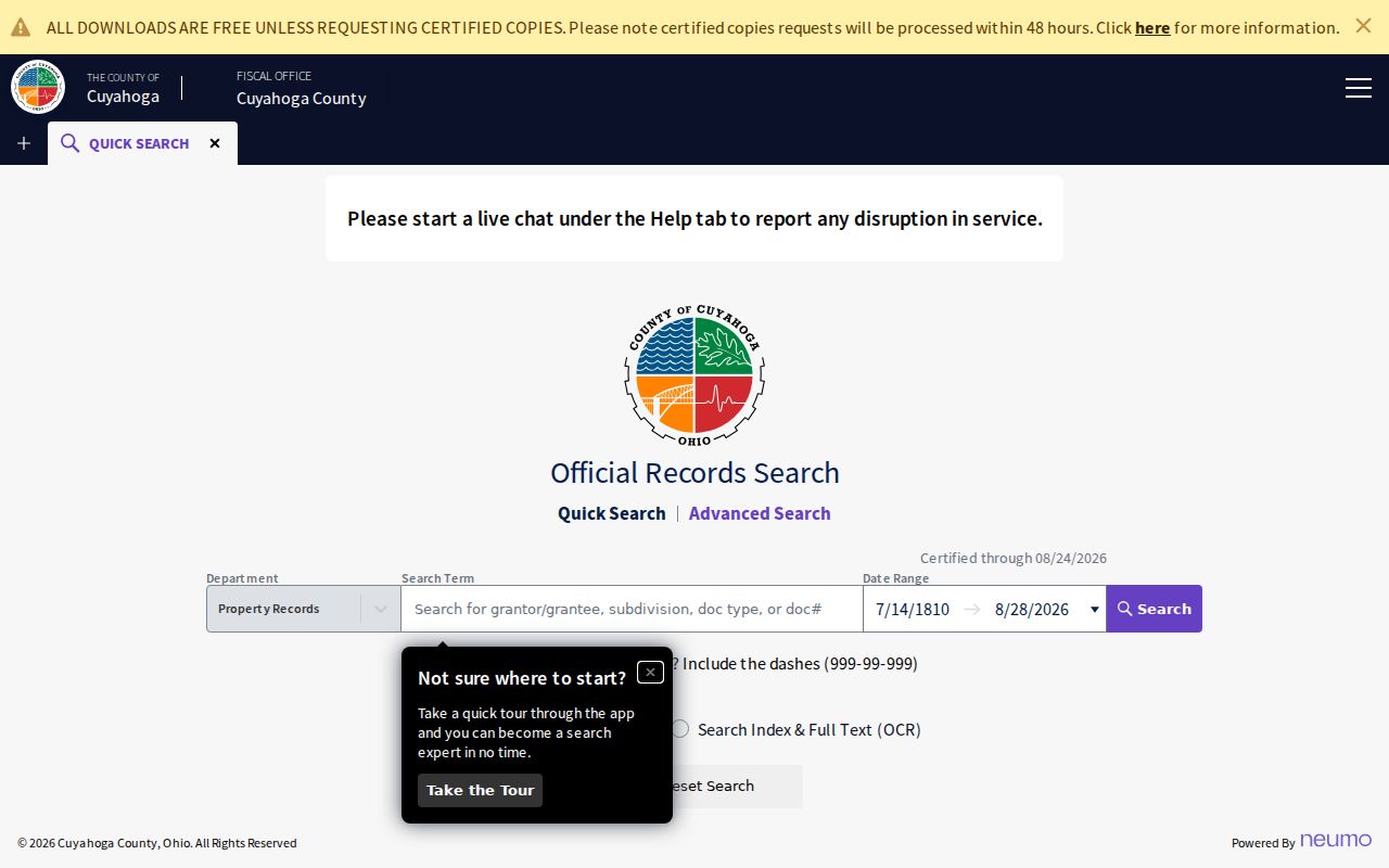 Euclid residents directory Cuyahoga Official Records Search